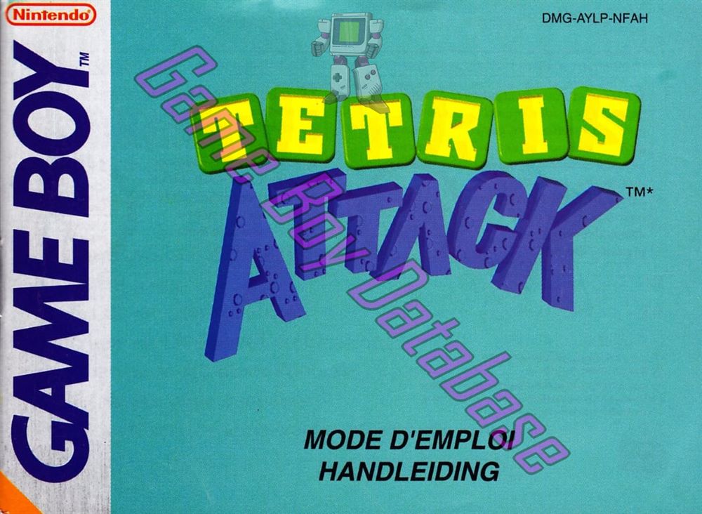 Tetris Attack NFAH Front of the booklet