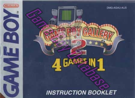 Game Boy Gallery 2 AUS Front of the booklet