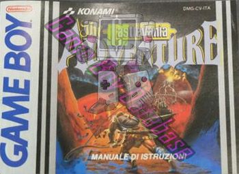 Castlevania the Adventure ITA Front of the booklet