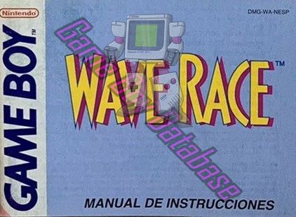 Wave Race NESP Front of the booklet