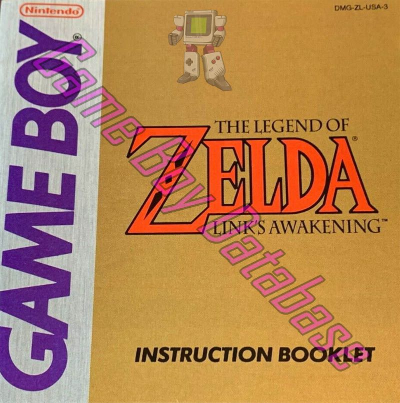 Legend of Zelda Link's Awakening (the) USA-1 Front of the booklet