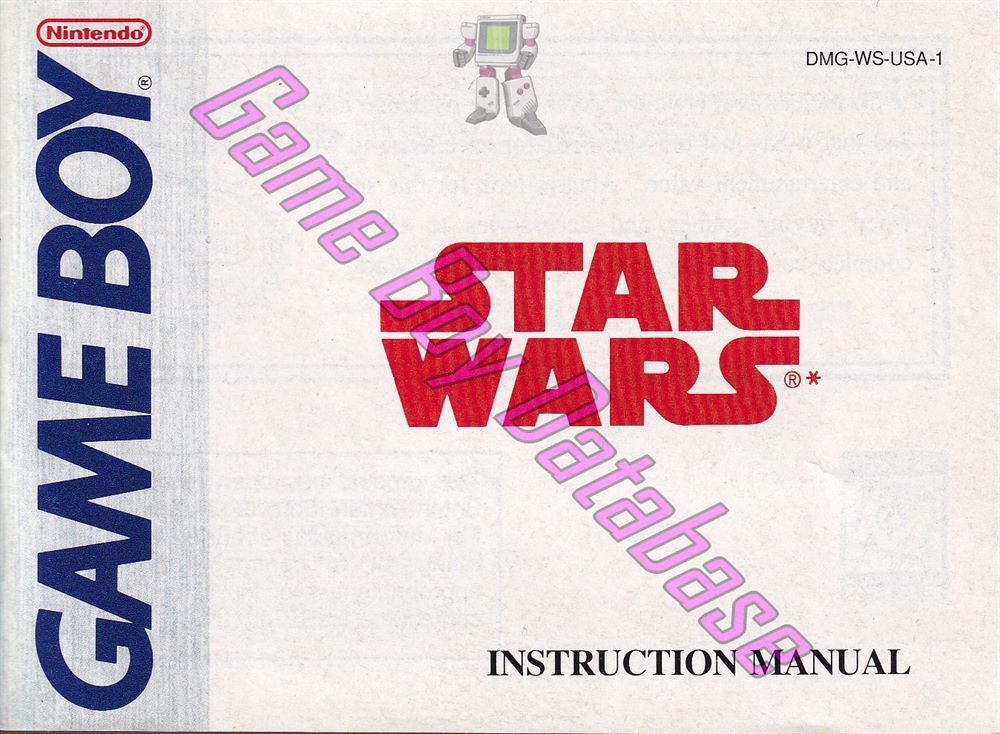 Star Wars USA-1 Front of the booklet