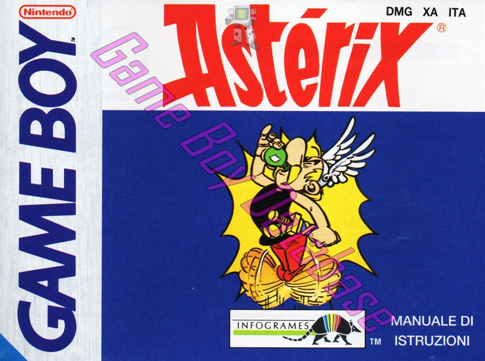 Astérix ITA Front of the booklet