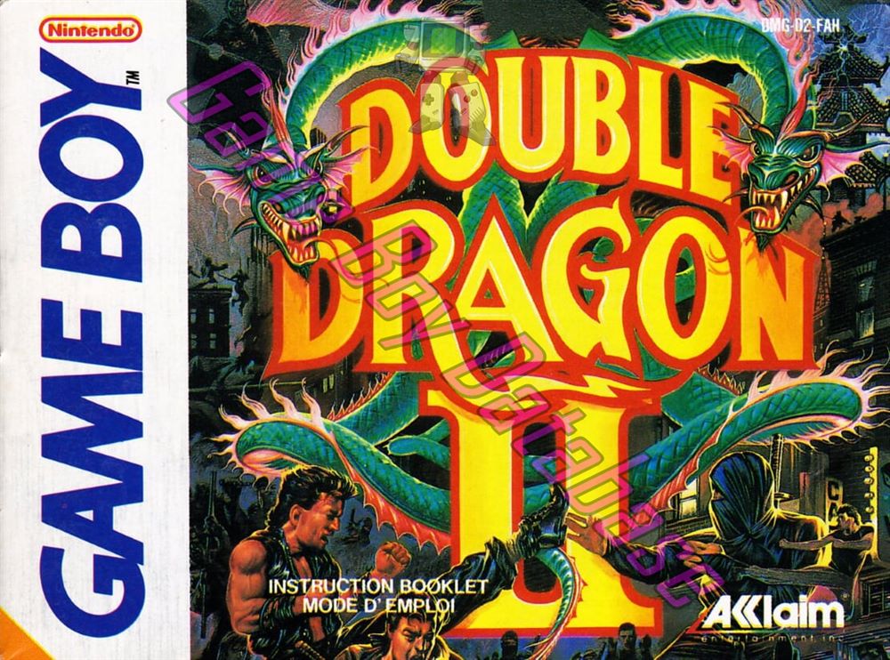 Double Dragon II FAH Front of the booklet