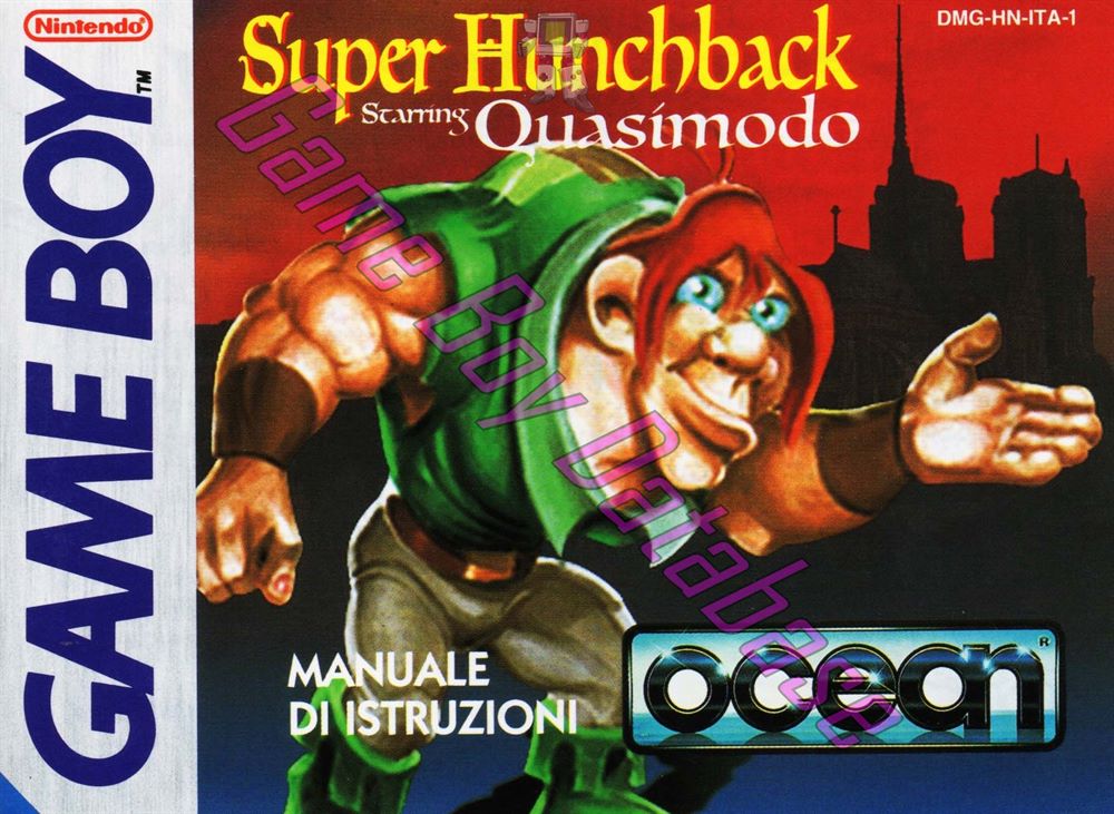 Super Hunchback ITA-1 Front of the booklet