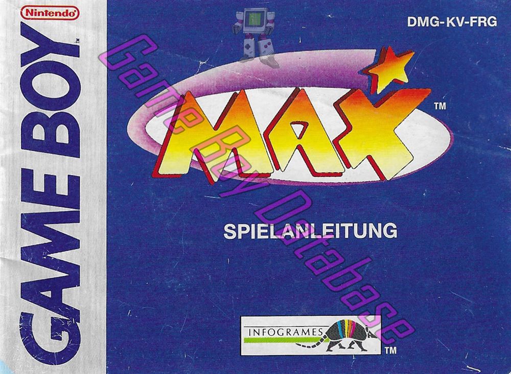 Max FRG Front of the booklet