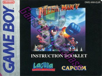 Mega Man V EUR Front of the booklet