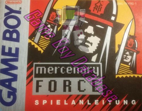 Mercenary Force FRG-1 Front of the booklet