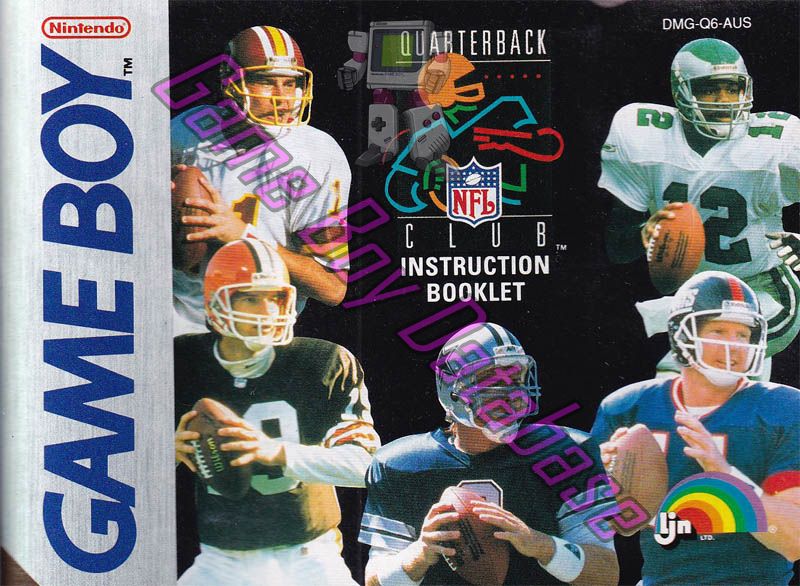 NFL Quarterback Club AUS Front of the booklet