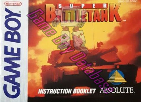 Super Battletank USA-1 Front of the booklet