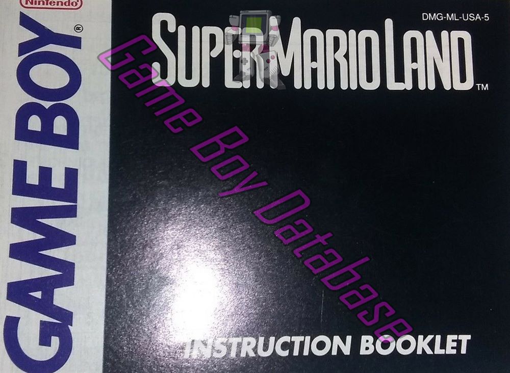 Super Mario Land USA-2 Front of the booklet