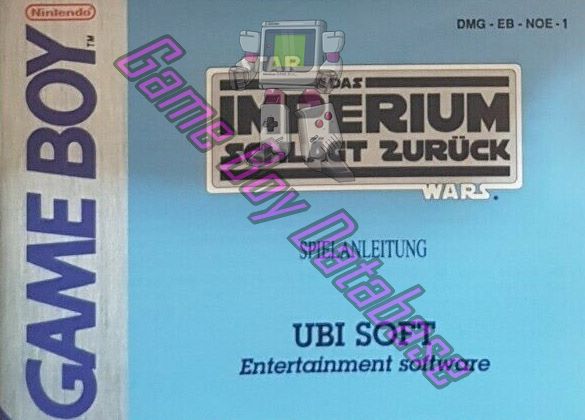 Star Wars das Imperium Schlägt Zurück NOE-1 Front of the booklet