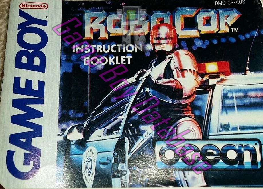 RoboCop AUS Front of the booklet