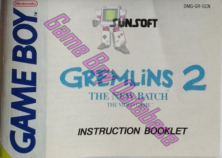 Gremlins 2 the New Batch SCN Front of the booklet