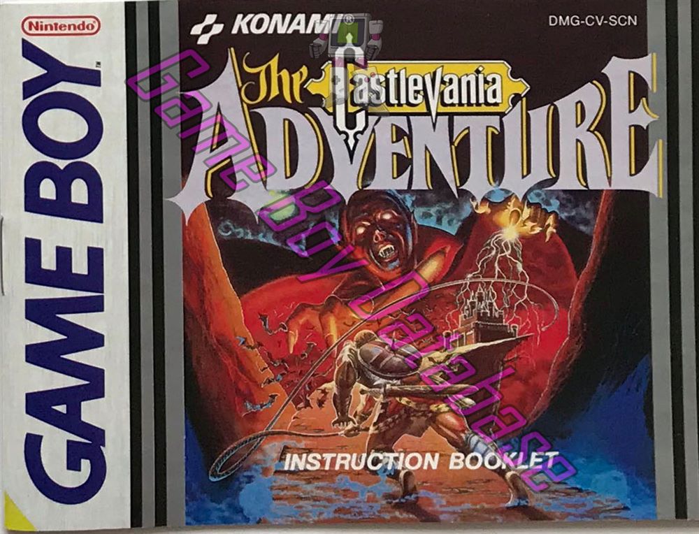 Castlevania the Adventure SCN Front of the booklet