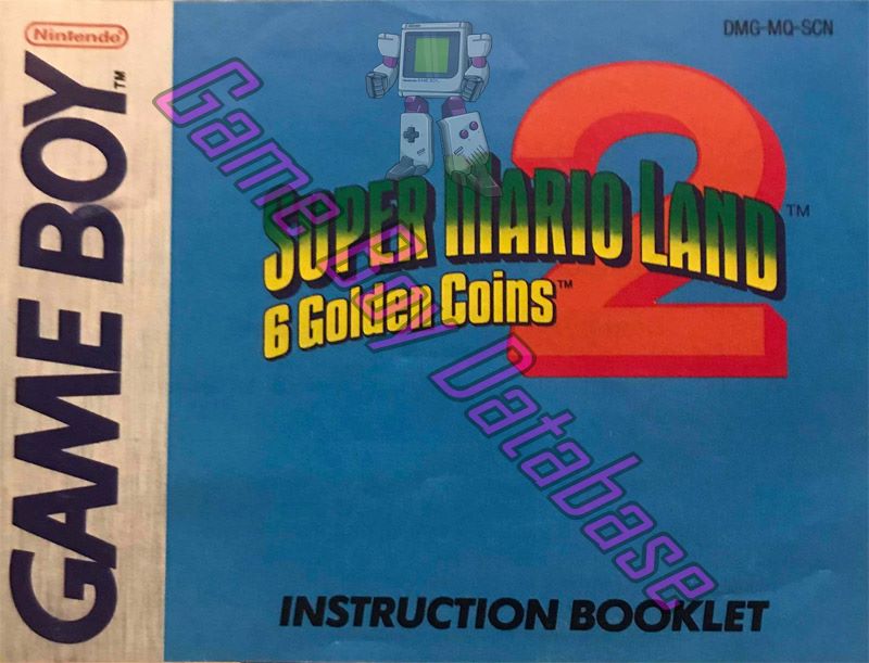 Super Mario Land 2: 6 Golden Coins  SCN Front of the booklet