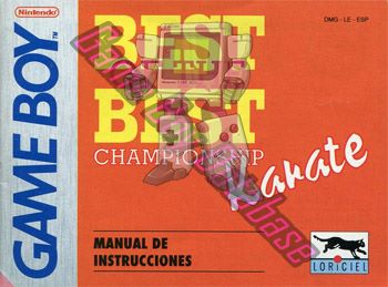 Best of the Best Championship Karate ESP Front of the booklet