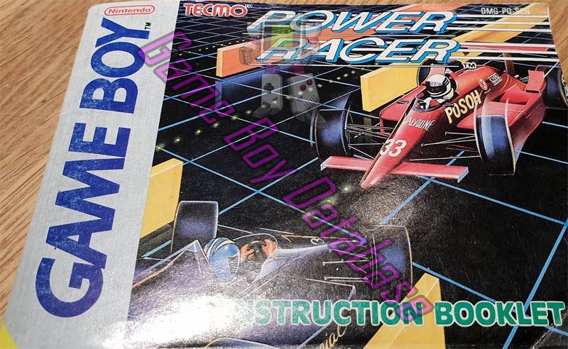 Power Racer SCN Front of the booklet