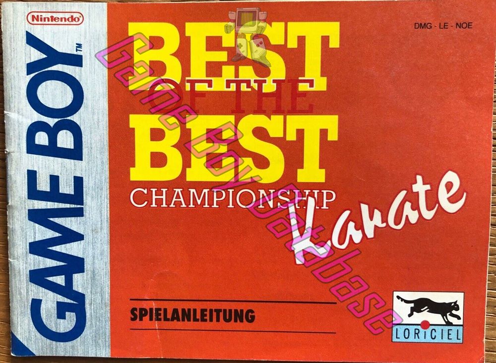 Best of the Best Championship Karate NOE Front of the booklet