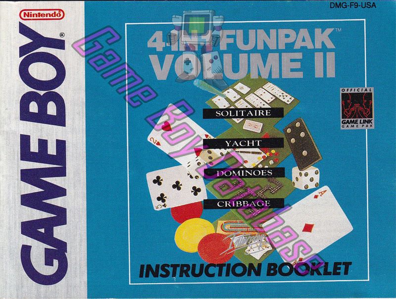 4-in-1 Fun Pak Volume II USA Front of the booklet