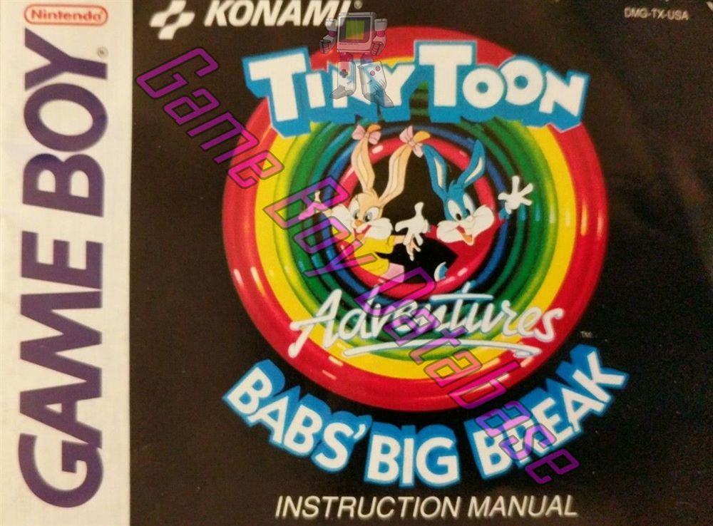 Tiny Toon Adventures Babs' Big Break USA-1 Front of the booklet