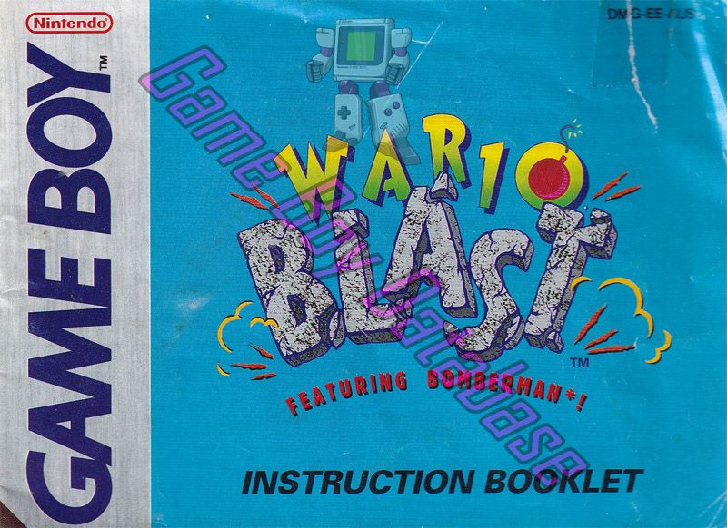 Wario Blast Featuring Bomberman! AUS-1 Front of the booklet