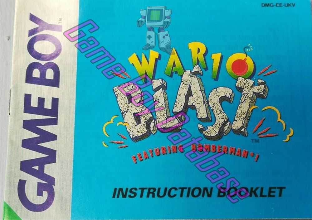 Wario Blast Featuring Bomberman! UKV Front of the booklet