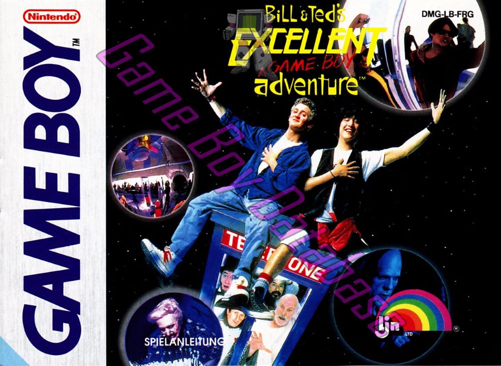 Bill & Ted's Excellent Game Boy Adventure FRG Front of the booklet