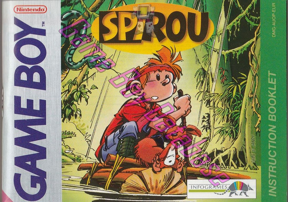 Spirou EUR Front of the booklet