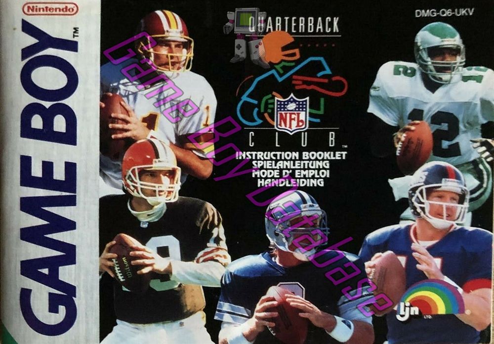 NFL Quarterback Club UKV Front of the booklet