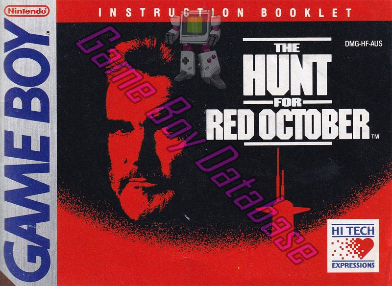 Hunt for Red October (the) AUS Front of the booklet