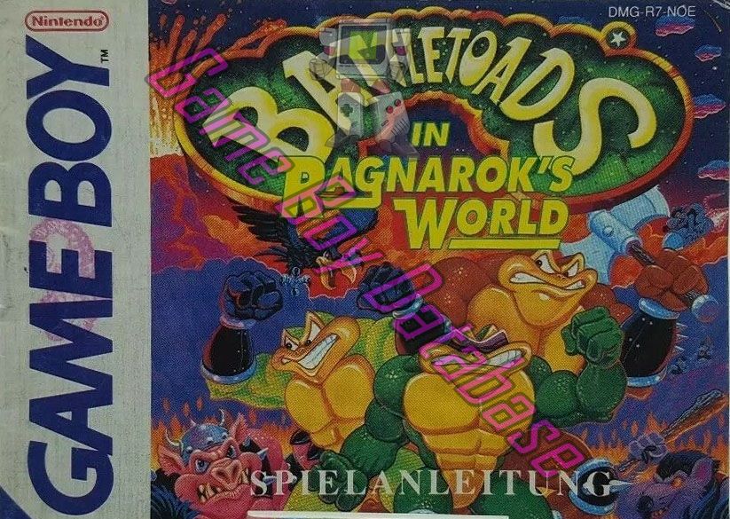 Battletoads in Ragnarok's World NOE Front of the booklet