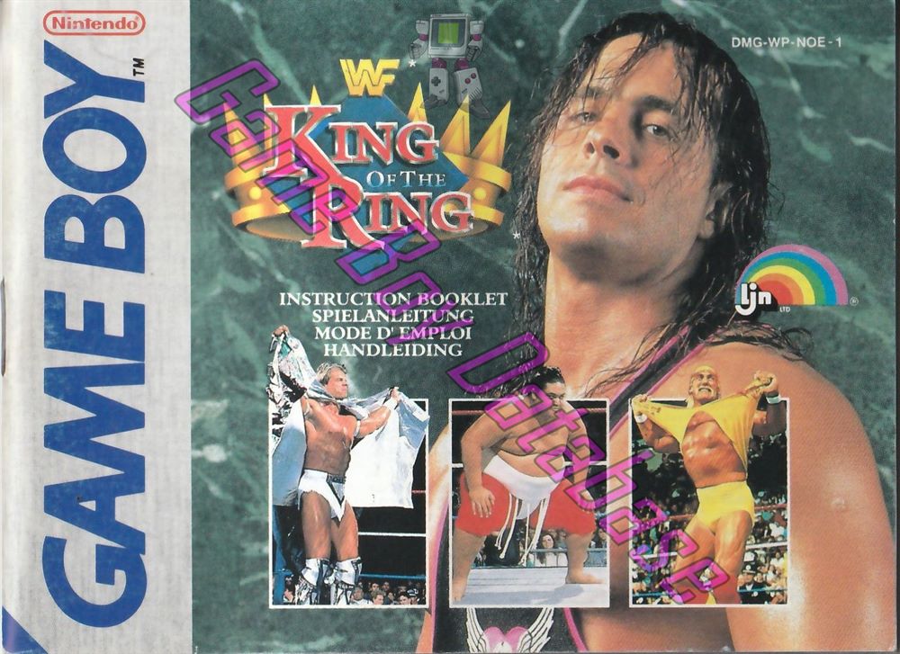 WWF King of the Ring NOE-1 Front of the booklet