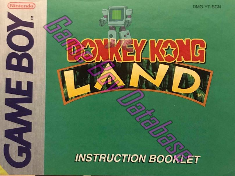 Donkey Kong Land SCN-1 Front of the booklet