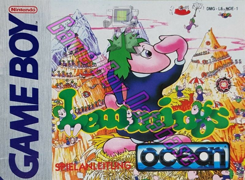 Lemmings NOE-1 Front of the booklet