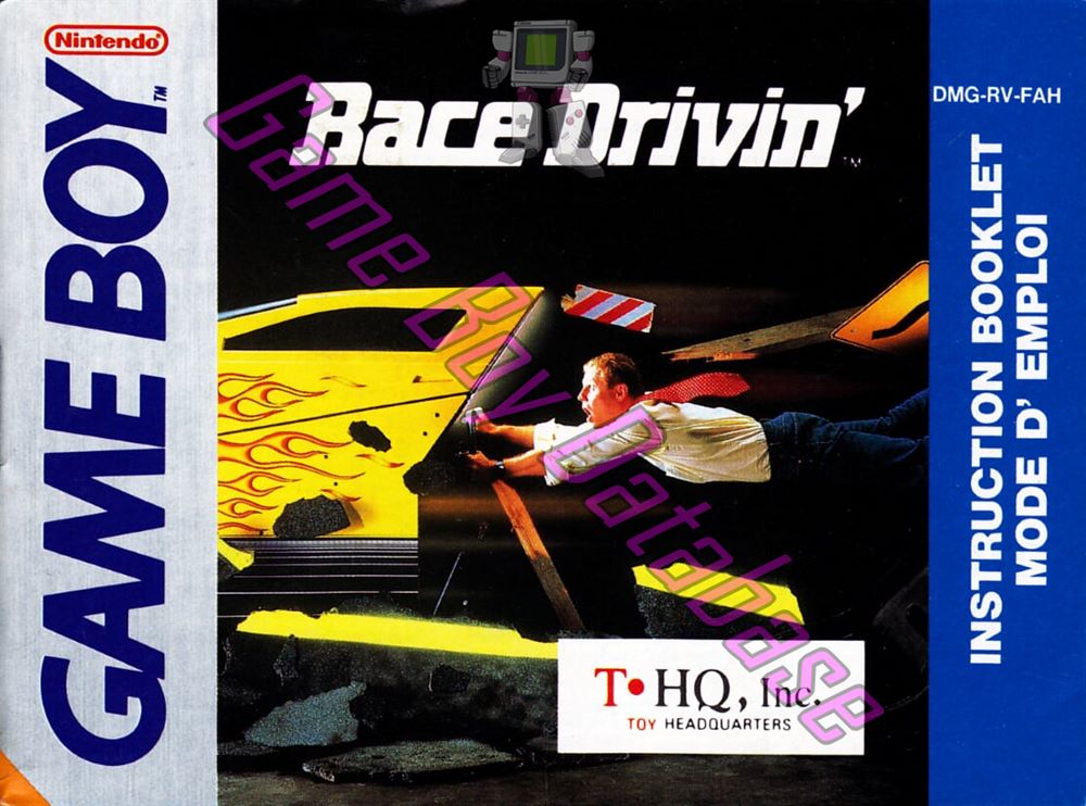 Race Drivin' FAH Front of the booklet