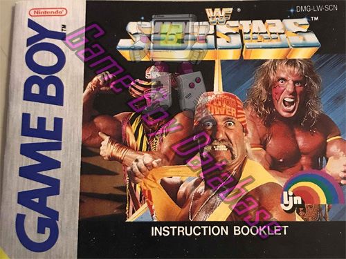 WWF Superstars SCN Front of the booklet