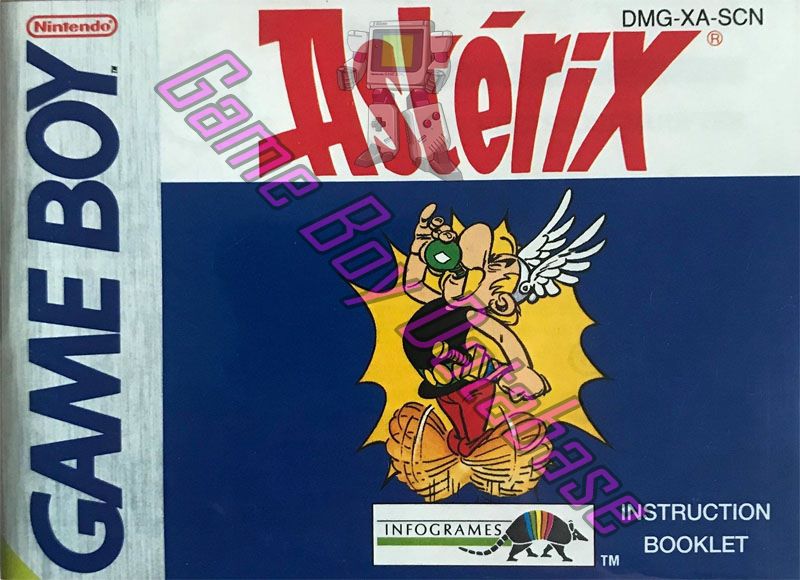 Astérix SCN Front of the booklet