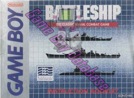 Battleship USA Front of the booklet