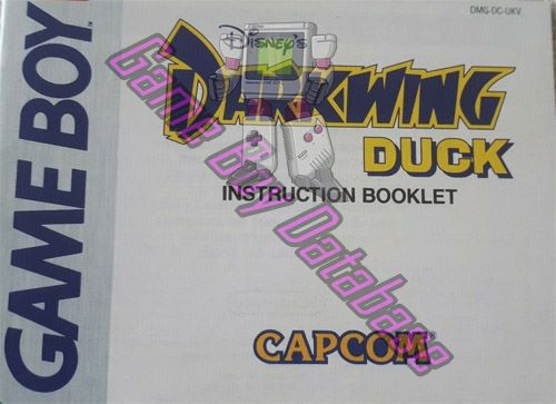 Darkwing Duck (Disney's) UKV Front of the booklet