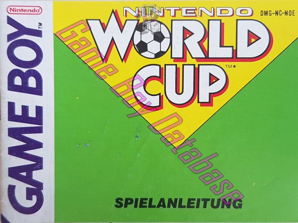 Nintendo World Cup NOE Front of the booklet