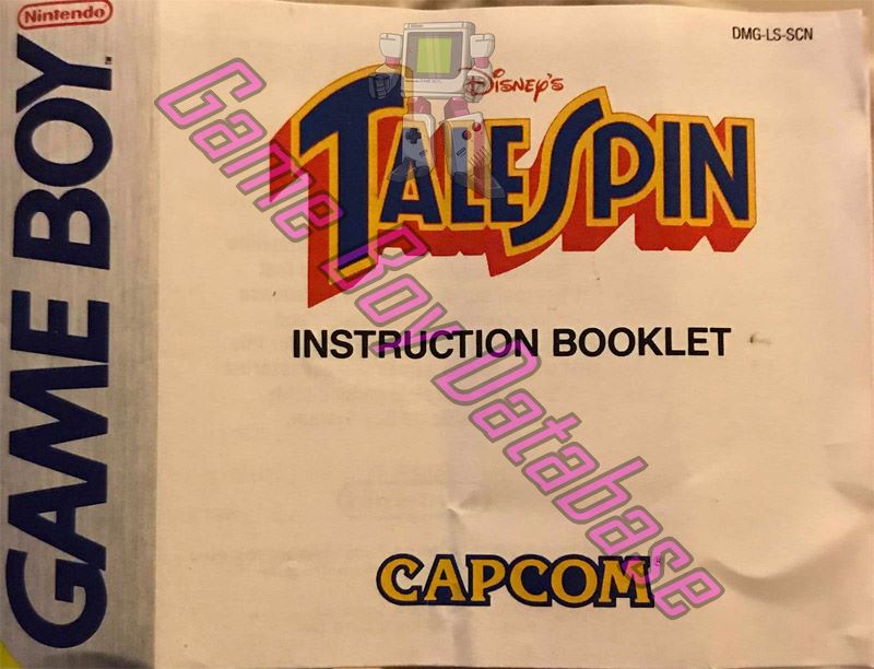 TaleSpin (Disney's) SCN Front of the booklet