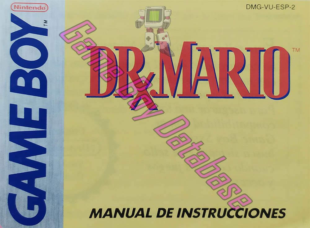 Dr. Mario ESP-2 Front of the booklet