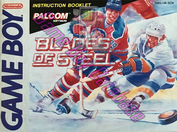 Blades of Steel SCN Front of the booklet