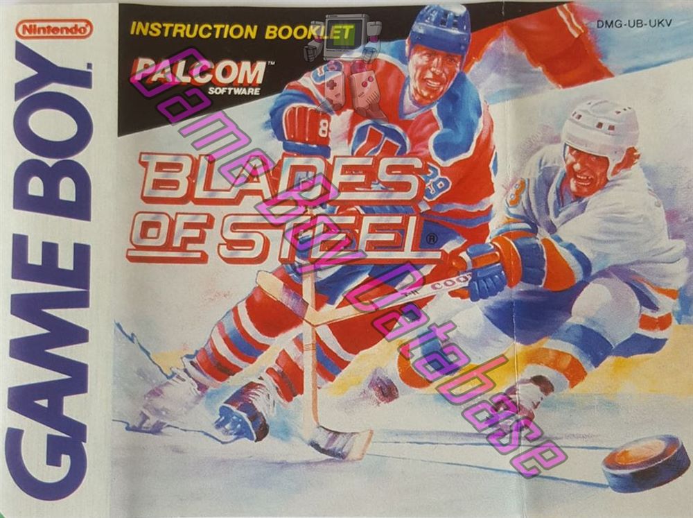 Blades of Steel UKV Front of the booklet