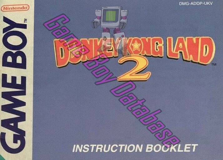 Donkey Kong Land 2 UKV Front of the booklet