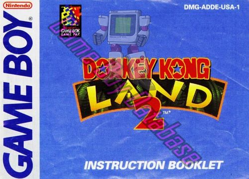 Donkey Kong Land 2 USA-1 Front of the booklet