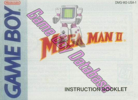 Mega Man II USA-1 Front of the booklet