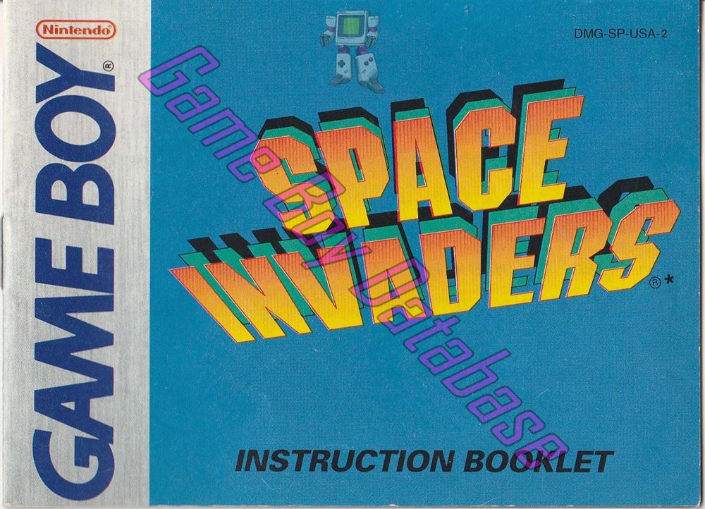 Space Invaders USA-2 Front of the booklet