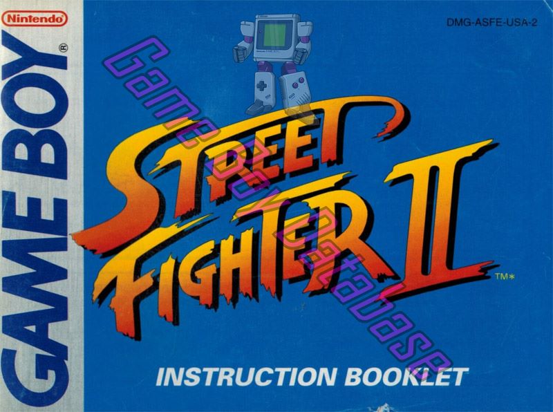 Street Fighter II USA-1 Front of the booklet